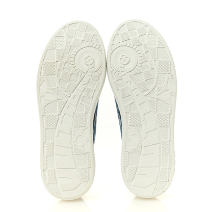 Louis Vuitton Denim Monogram Lagoon Sneakers 38 Blue 6 of 10
