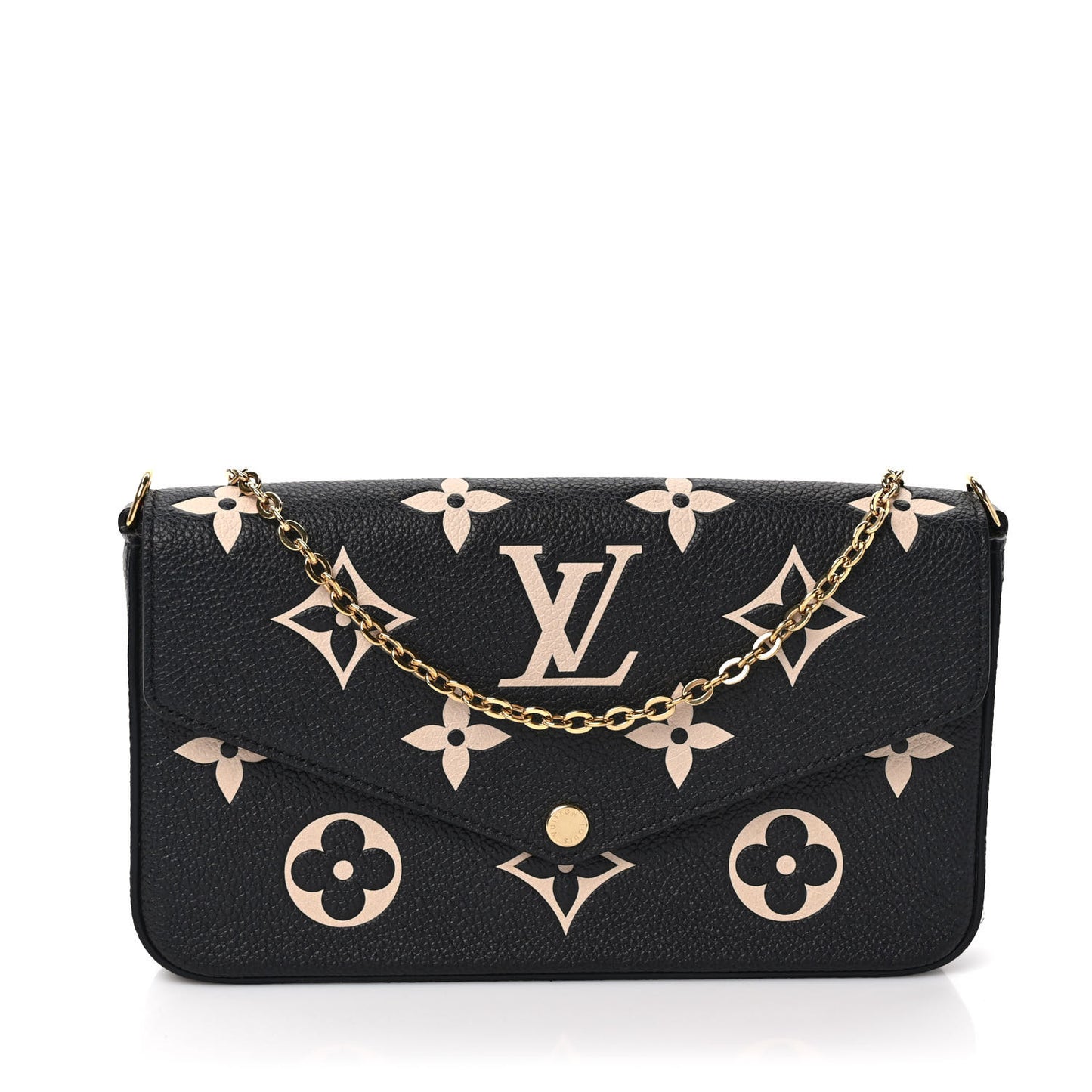 Empreinte Monogram Giant Felicie Pochette Black Beige