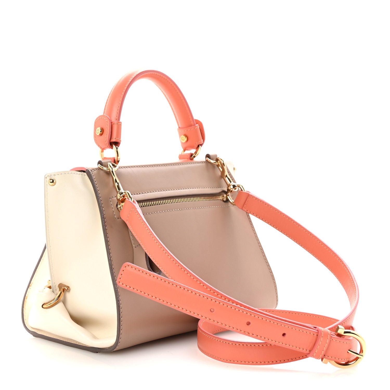 Salvatore Ferragamo Calfskin Small Sofia Satchel Multicolor 3 of 10