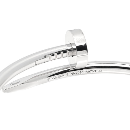 Cartier 18K White Gold Juste Un Clou Bracelet 15 4 of 5