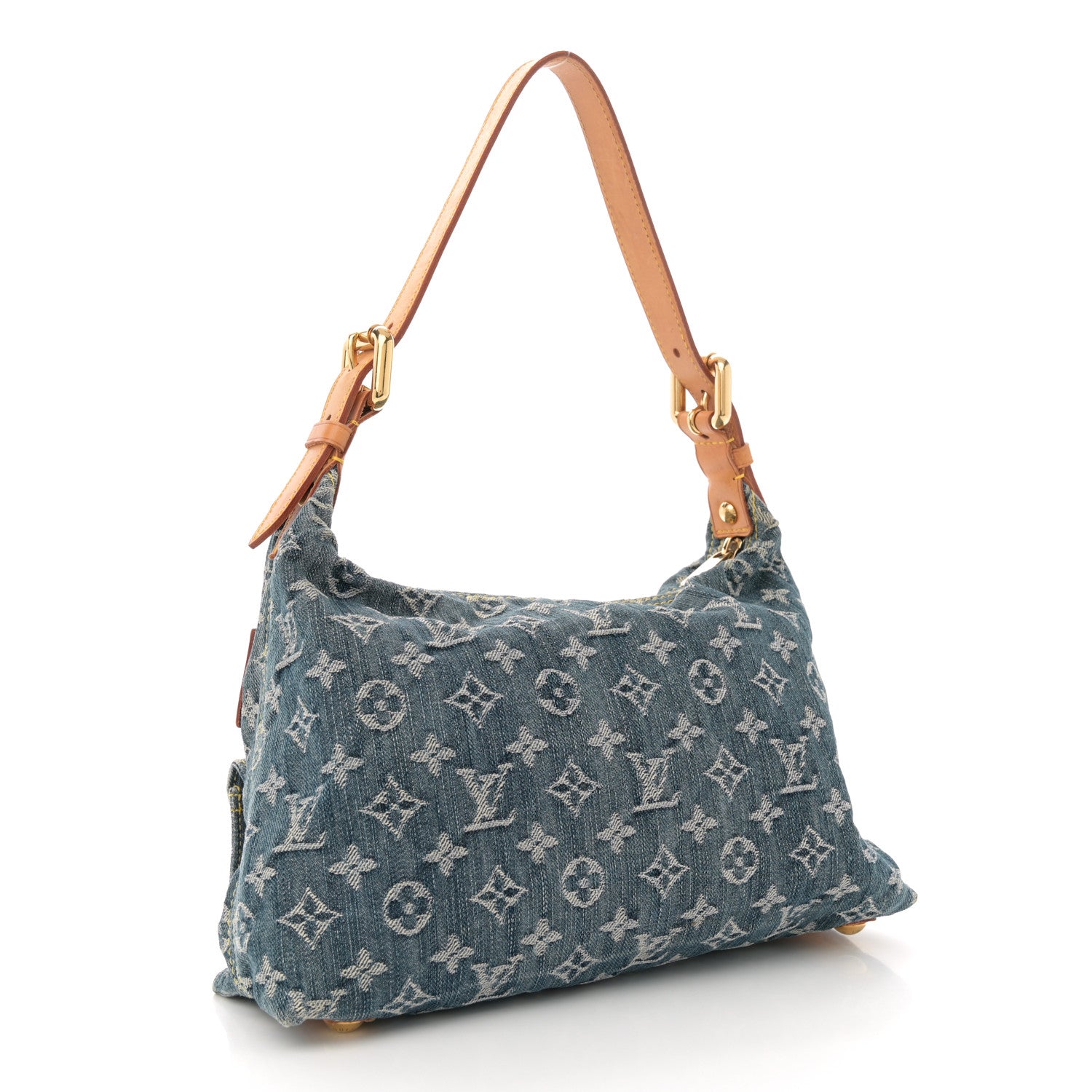 Louis Vuitton Monogram Denim Baggy PM Blue 3 of 9