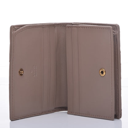 Gucci Calfskin Matelasse GG Marmont Card Case Porcelain Rose 9 of 12