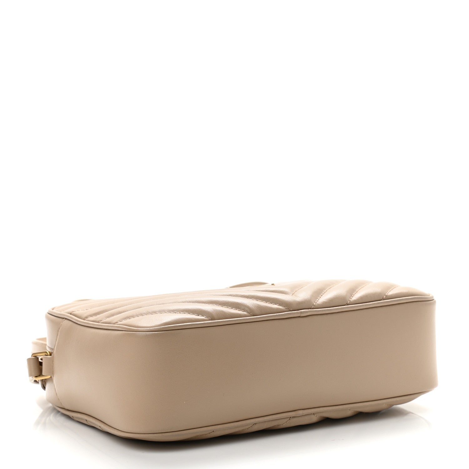 Saint Laurent Calfskin Matelasse Monogram Lou Camera Bag Dark Beige 4 of 11