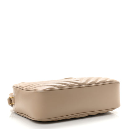 Saint Laurent Calfskin Matelasse Monogram Lou Camera Bag Dark Beige 4 of 11