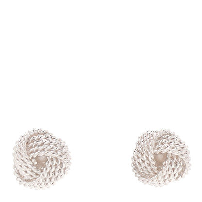 Tiffany Sterling Silver Twist Knot Earrings 1 of 6