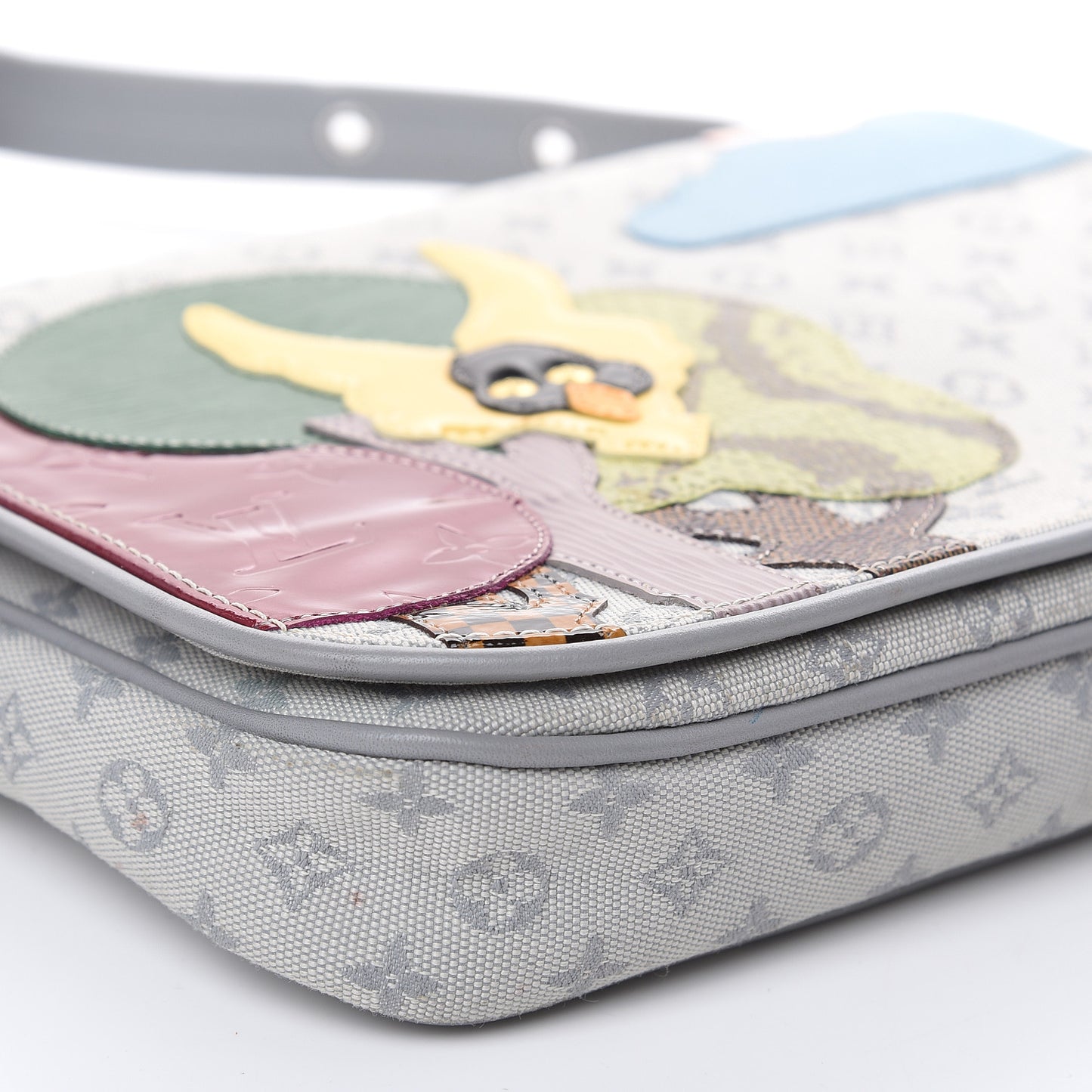 Mini Monogram Patchwork Conte De Fees Musette Grey