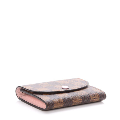 Louis Vuitton Damier Ebene Rosalie Coin Purse Rose Ballerine 4 of 8