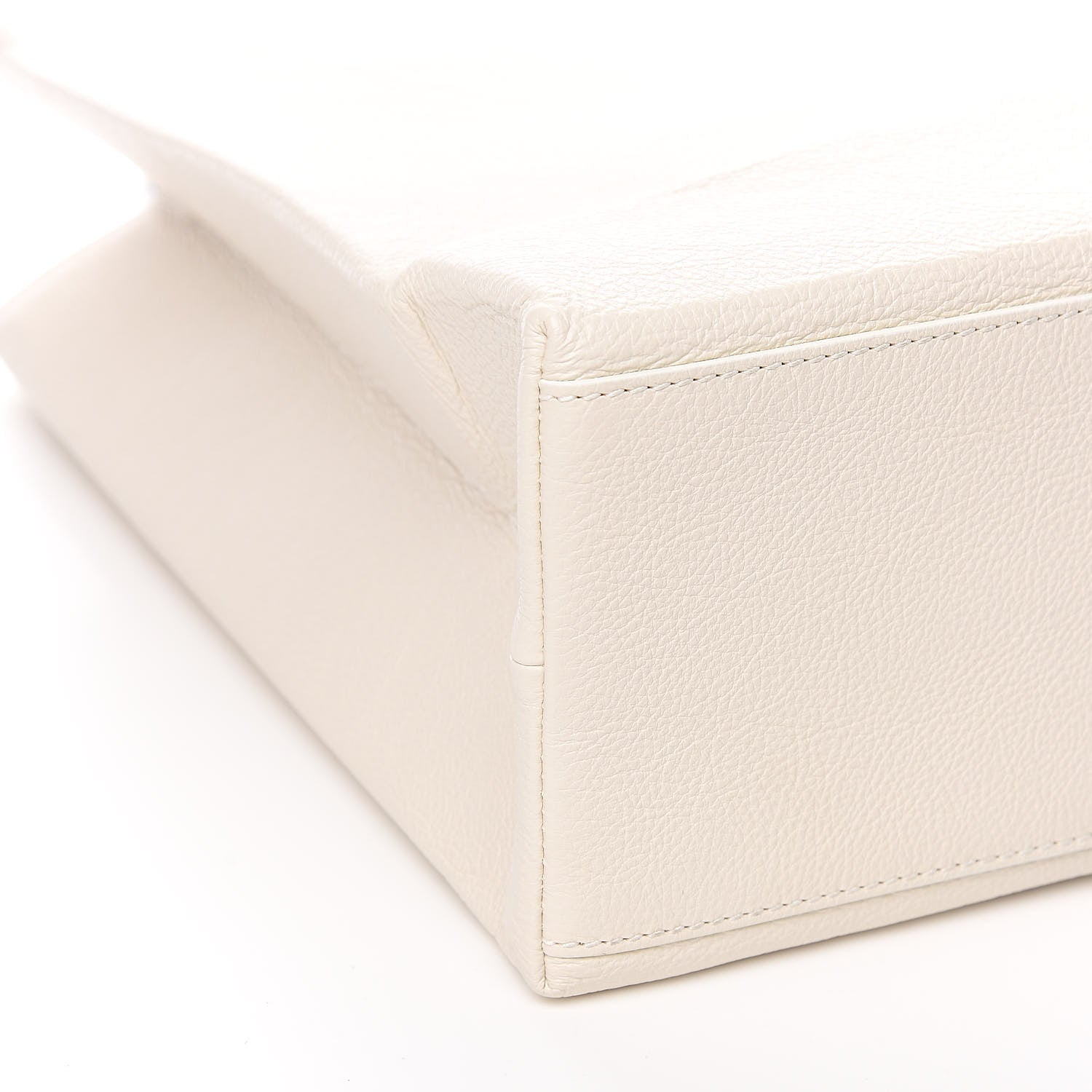 Balenciaga Calfskin Logo Medium Shopping Tote White 9 of 11