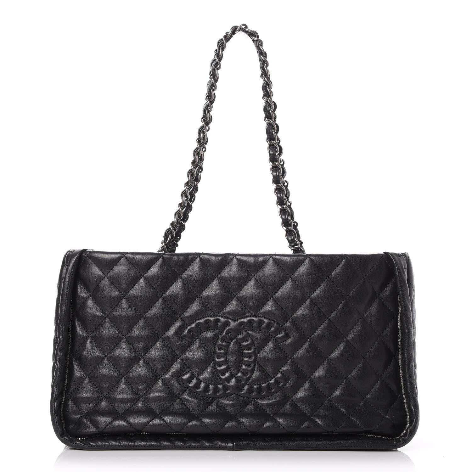 Chanel Calfskin Quilted Istanbul Small Tote Black 1 of 7