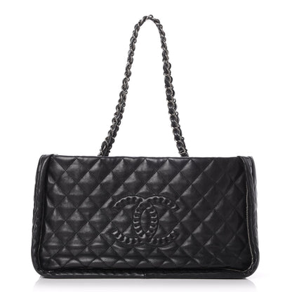 Chanel Calfskin Quilted Istanbul Small Tote Black 1 of 7