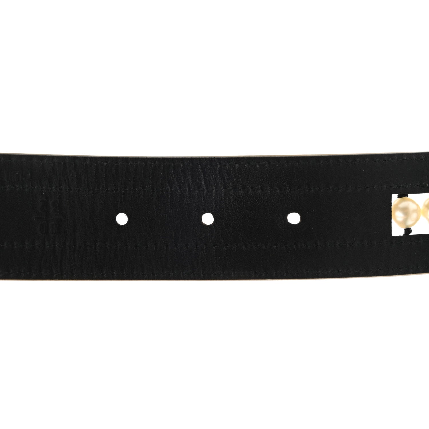 Chanel Metallic Lambskin Pearl CC Belt 80 32 Gold 5 of 5