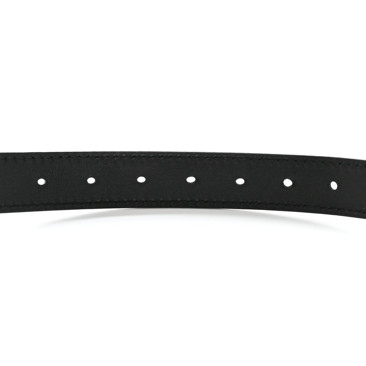 Calfskin D Fence Belt 75 30 Black