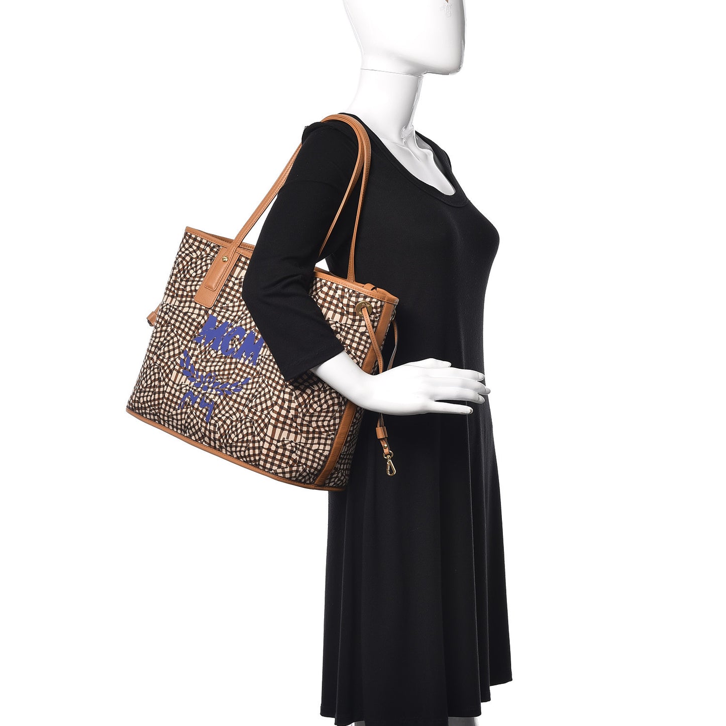Visetos Medium Liz Reversible Shopper Tote Cognac