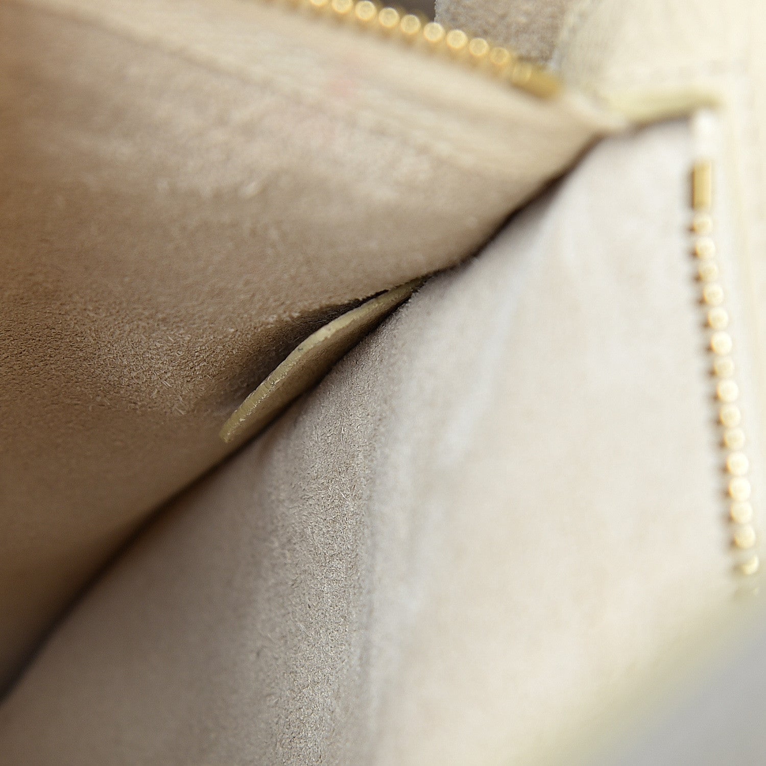 Celine Soft Grained Calfskin Small Belt Cabas Phantom Vanilla 7 of 17