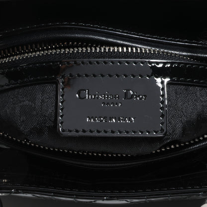 Christian Dior Patent Cannage Medium Lady Dior Black 7 of 8