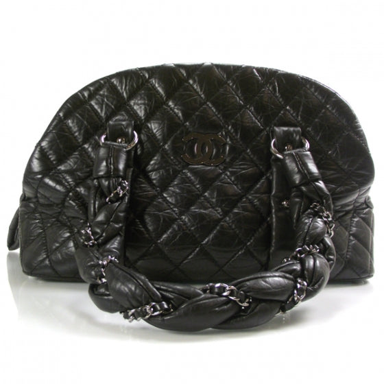 Chanel Lambskin Vintage Ligne Lady Braid Tote Black 1 of 10