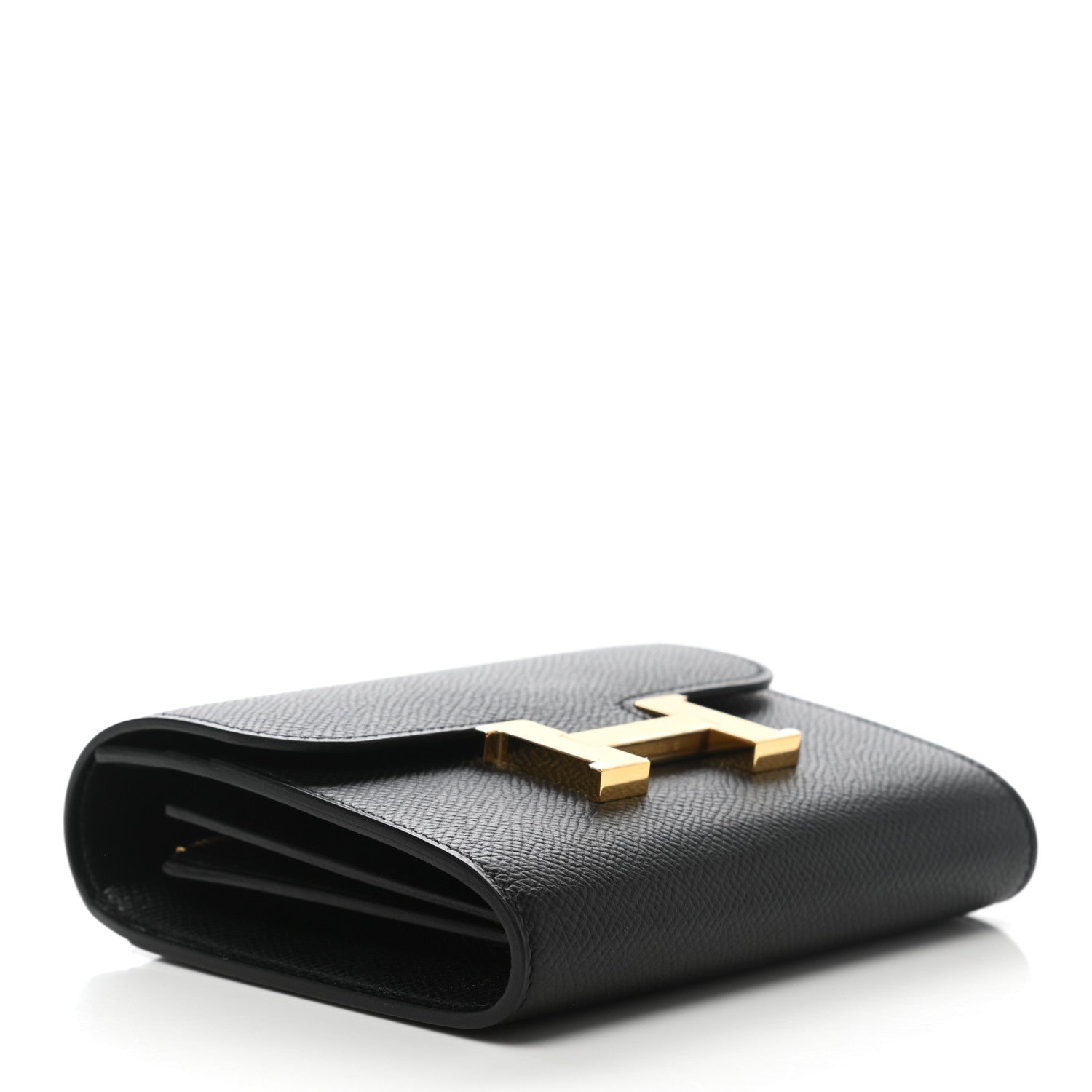 Hermes Epsom Constance Compact Passant Wallet Black 4 of 7