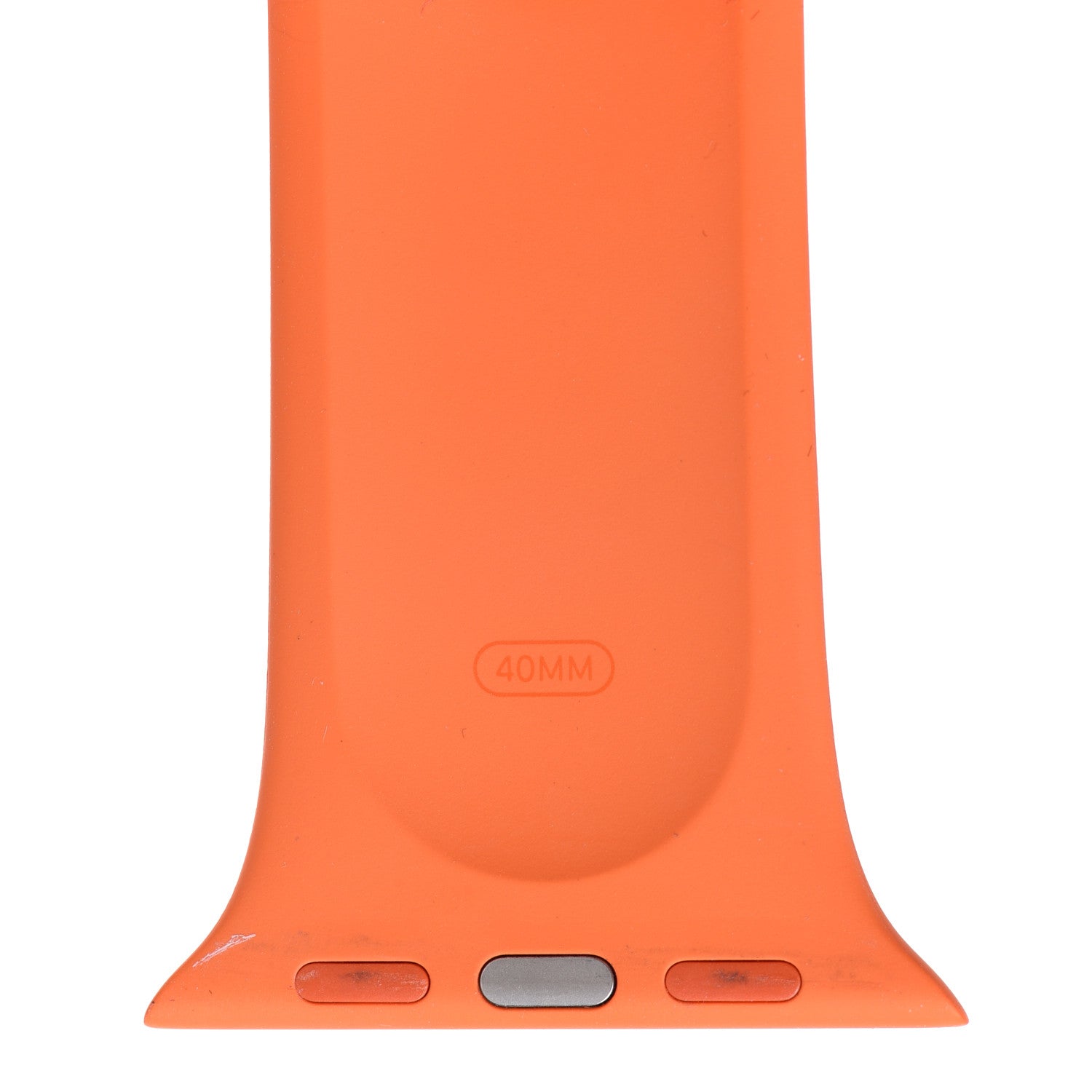 Hermes Silicone 38mm Apple Sports Watch Single Tour Band Orange 4 of 6