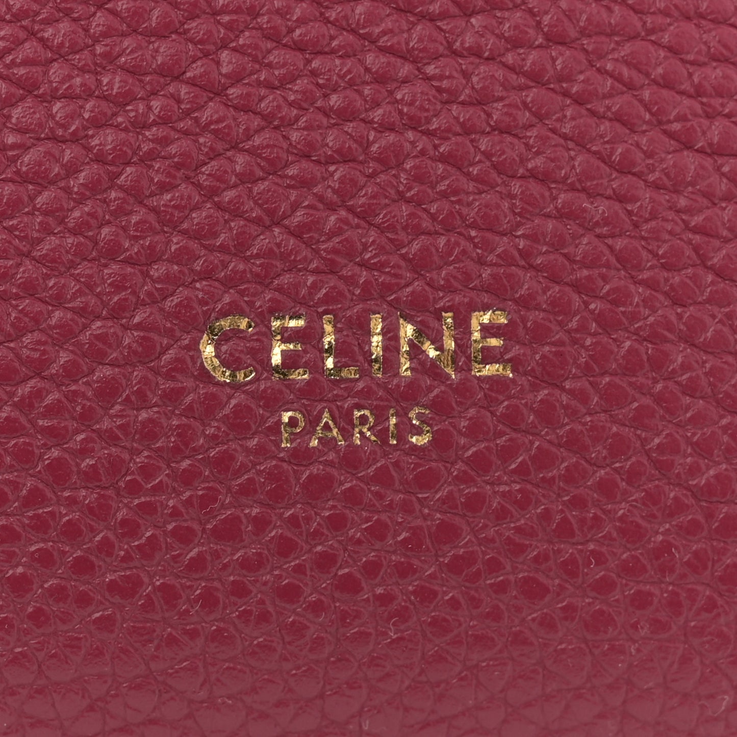 Soft Grained Calfskin Small Sangle Bucket Bag Raspberry