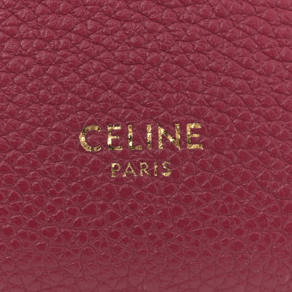 Celine Soft Grained Calfskin Small Sangle Bucket Bag Raspberry 6 of 10