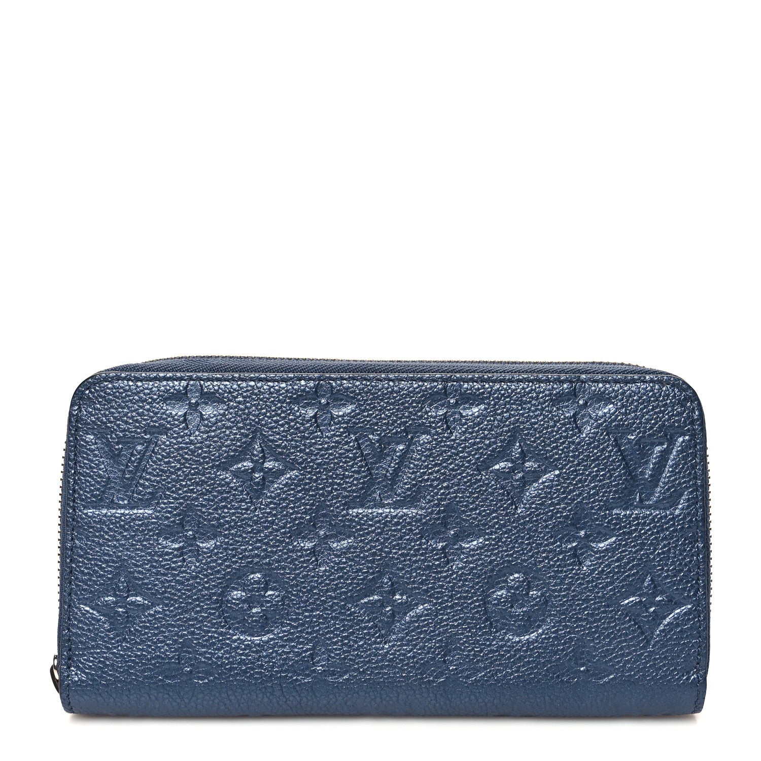 Louis Vuitton Metallic Empreinte Monogram Zippy Wallet Navy Nacre 1 of 7