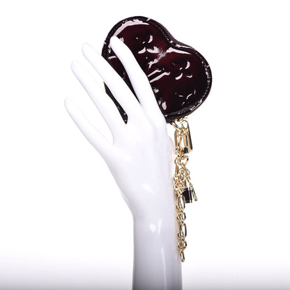 Louis Vuitton Vernis Coeur Heart Coin Purse Amarante 2 of 7