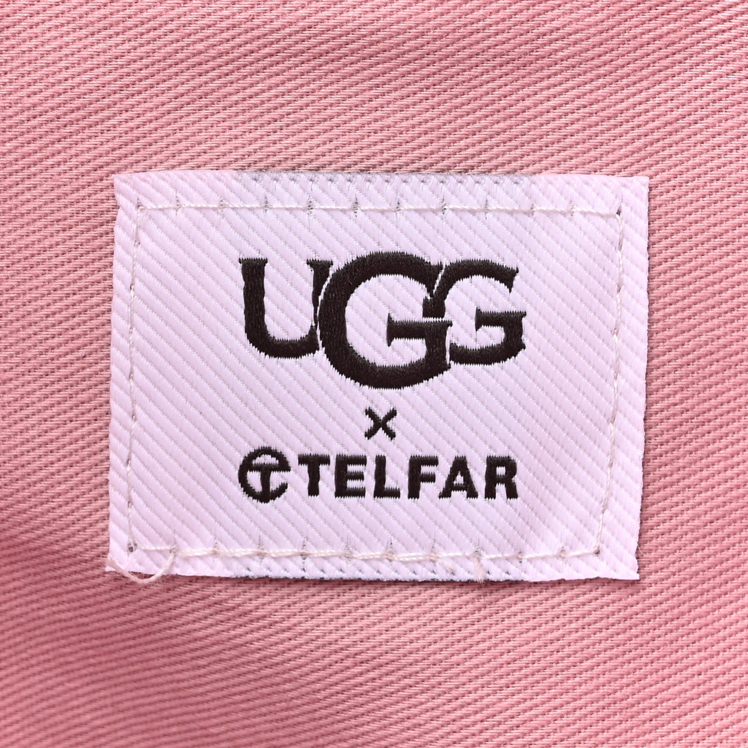 Telfar X UGG Suede Shearling Large Shopping Bag Pink 6 of 10