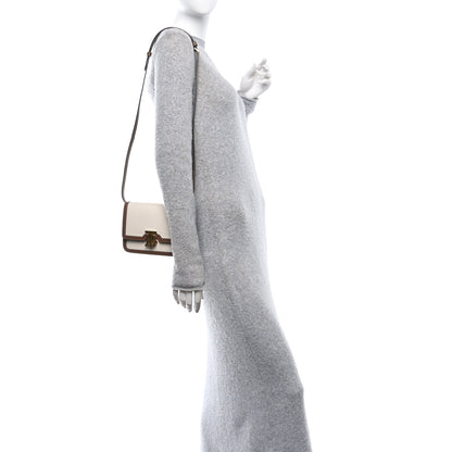 Burberry Canvas Calfskin Small TB Bag Natural Malt Brown 2 of 13