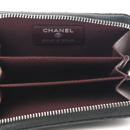 Chanel Caviar Quilted Zip Coin Purse Black 5 of 7