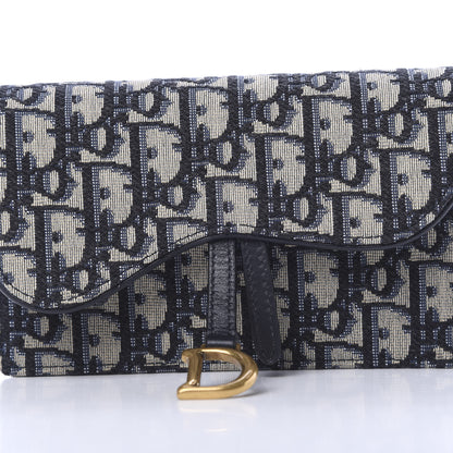 Christian Dior Oblique Saddle Belt Bag Blue 8 of 11