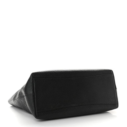 Prada Vitello Phenix Embossed Logo Tote Black 4 of 9