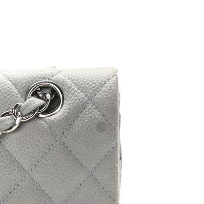 Chanel Iridescent Caviar Quilted Medium Double Flap Grey 11 of 14