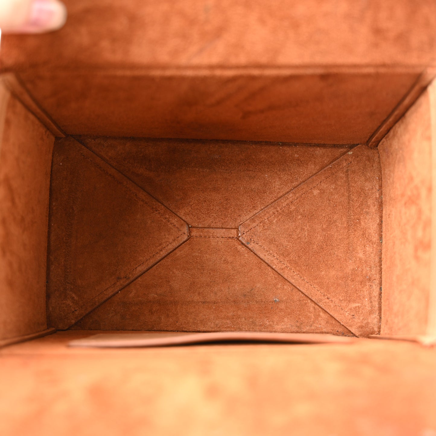 Calfskin Monogram Take Away Box Dusty Vintage Brown Gold