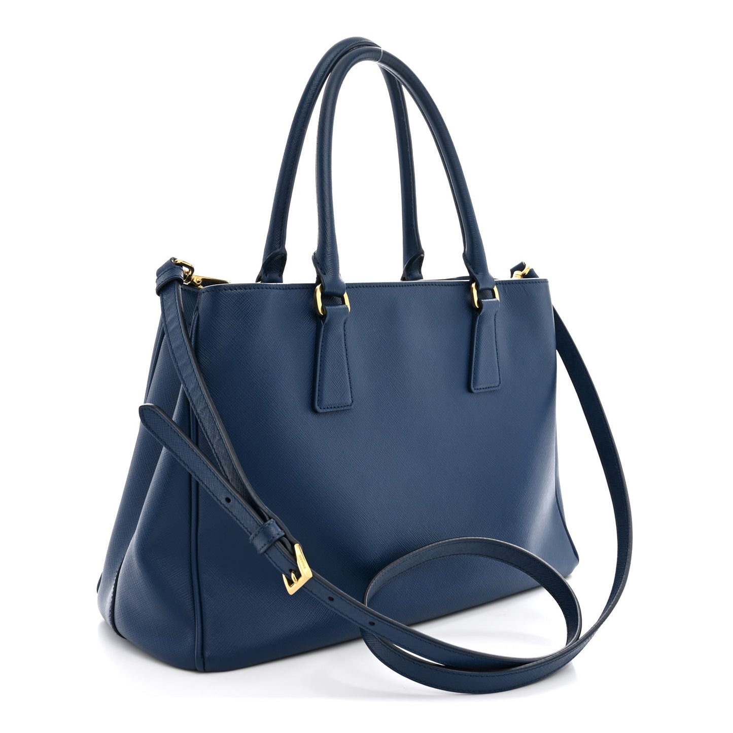 Saffiano Lux Medium Tote Bluette