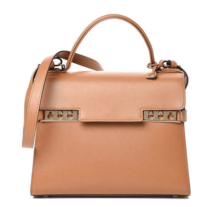 Delvaux Calfskin MM Tempete Satchel Camel 1 of 10