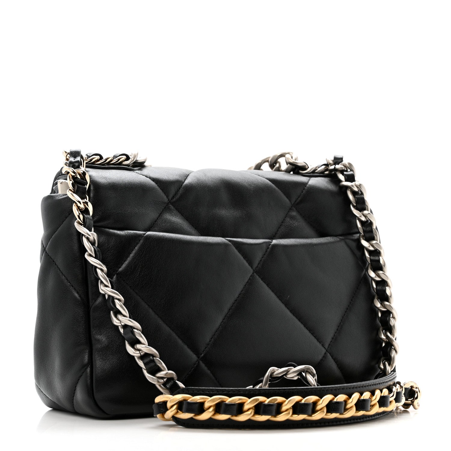 Chanel Lambskin Quilted Medium Chanel 19 Flap Black 3 of 10