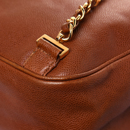 Chanel Caviar CC Backpack Brown 11 of 14