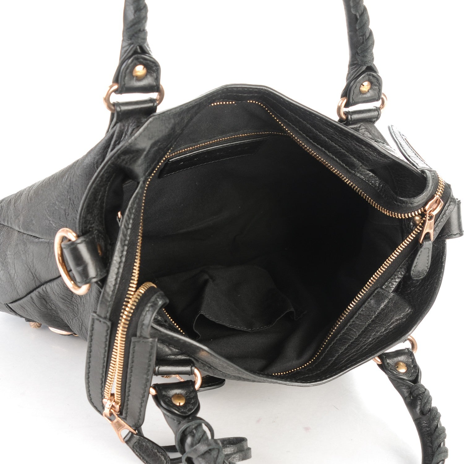 Balenciaga Agneau Giant 12 Rose Gold Hardware Town Black 5 of 7
