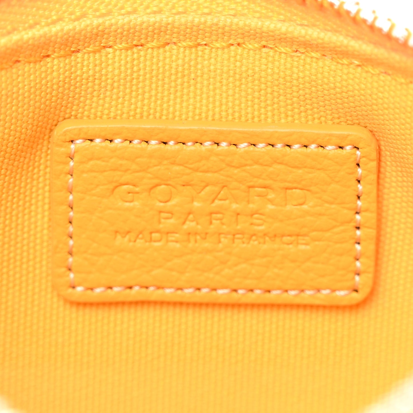Goyardine Nano Senat Key Pouch Yellow