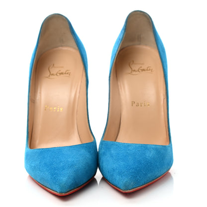 Christian Louboutin Veau Velours So Kate 120 Pumps 36.5 Egyptian Blue 2 of 8