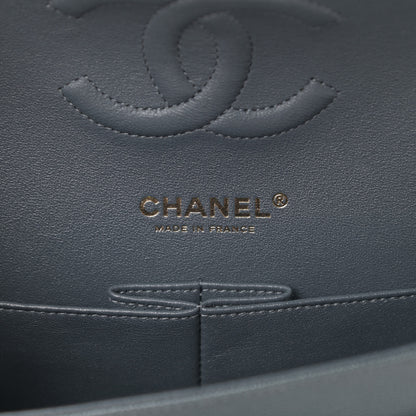 Chanel Caviar Quilted Medium Double Flap Dark Grey 5 of 11