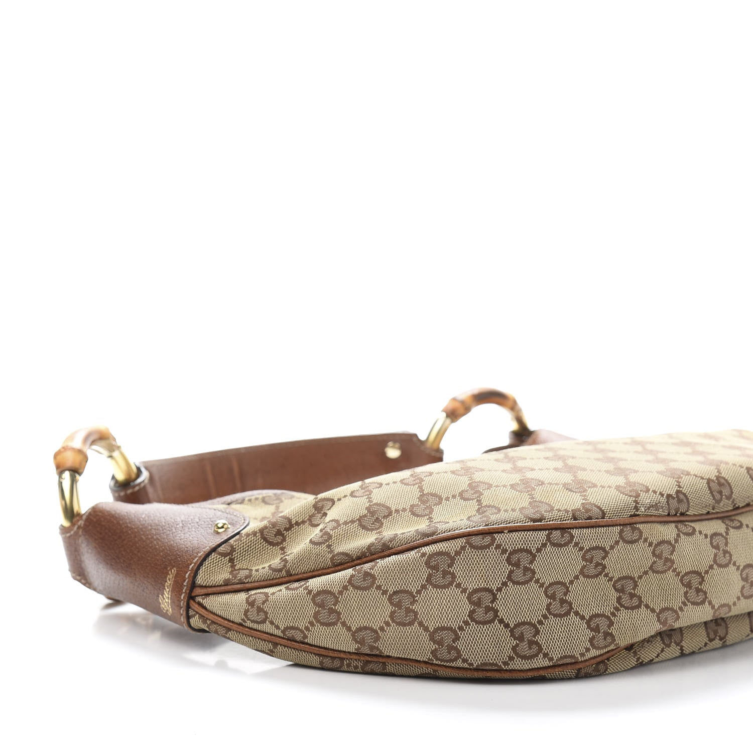 Gucci Monogram Bamboo Ring Hobo Brown 6 of 13