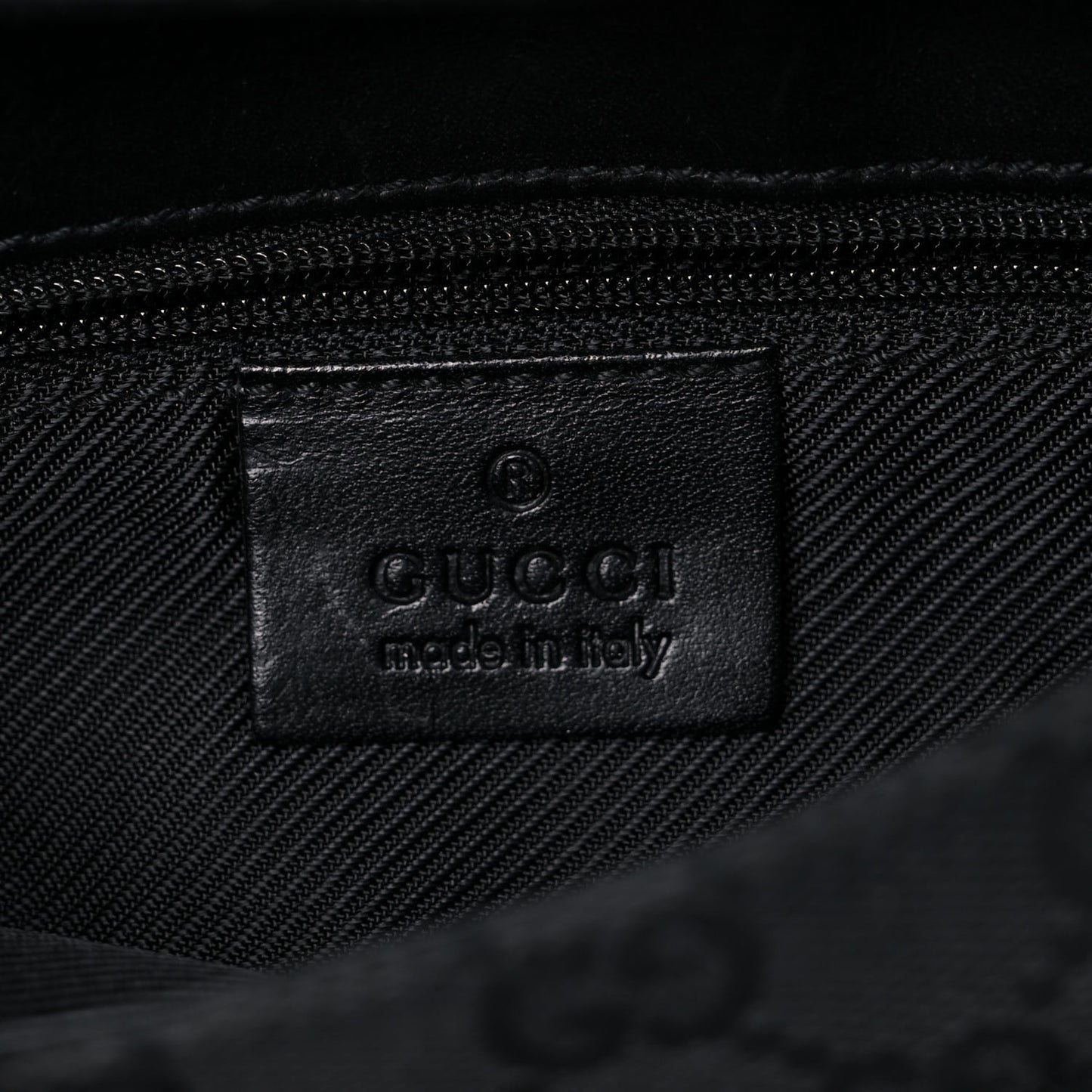 GG Monogram Web Flight Belt Bag Black