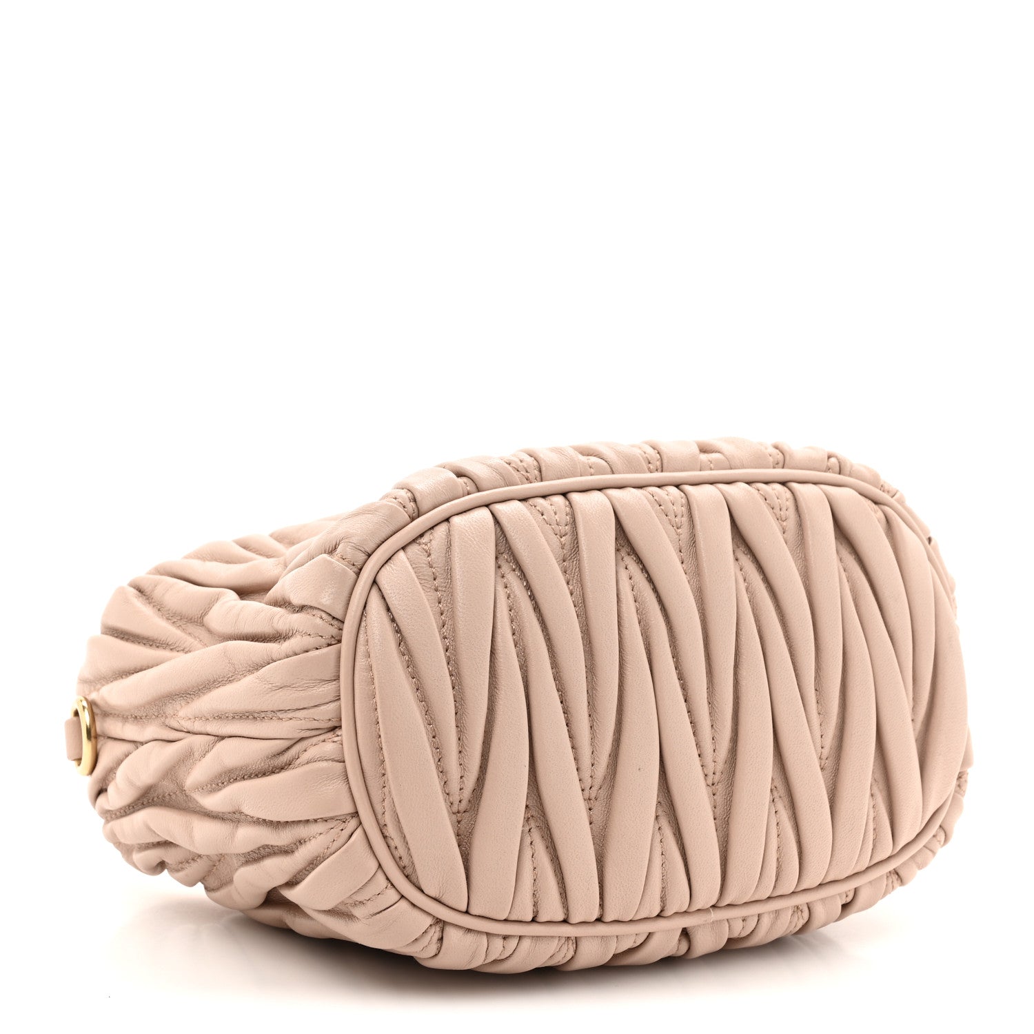 Miu Miu Nappa Matelasse Pouch Powder Pink 4 of 9