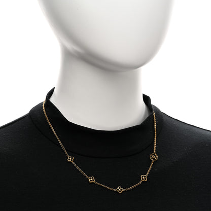 Louis Vuitton Metal Flowerful Choker Necklace Gold 2 of 6