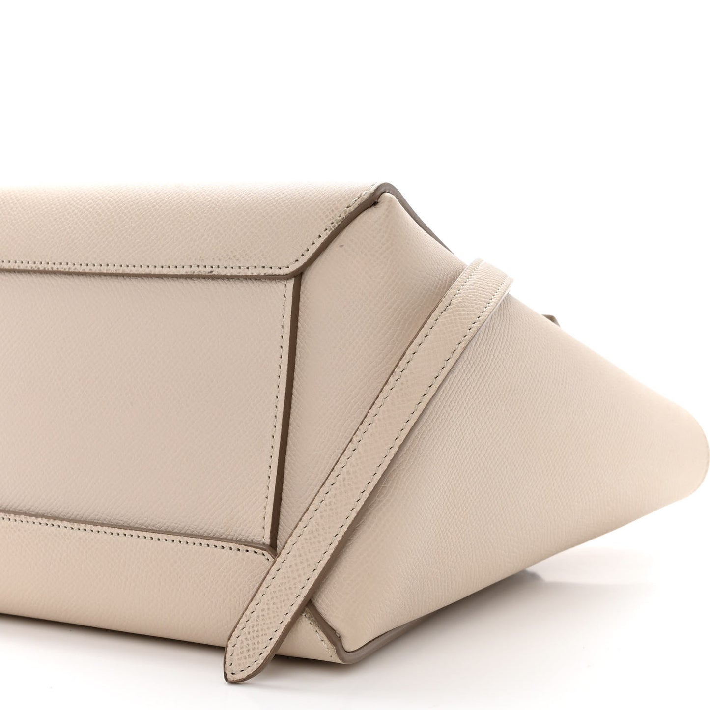 Grained Calfskin Micro Belt Bag Light Taupe