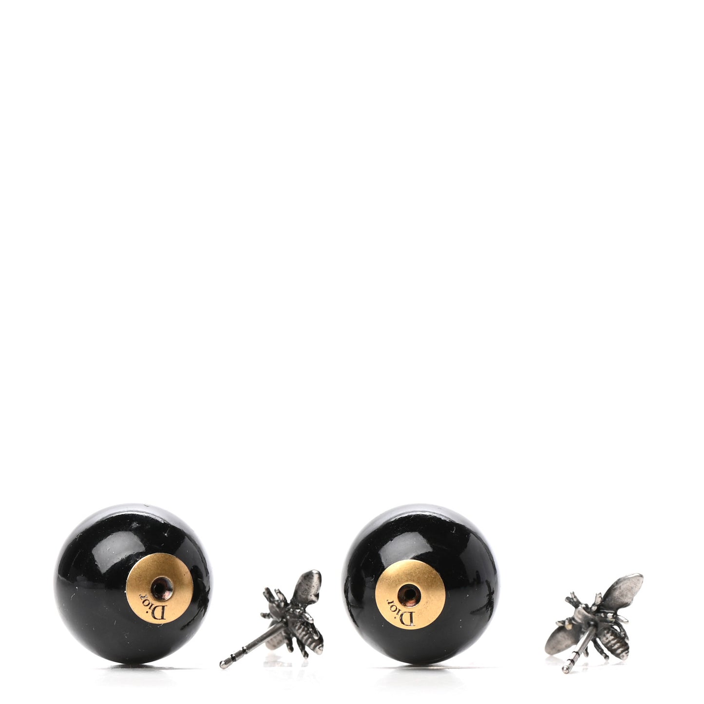 Mise En Dior Tribal Bee Earrings Black