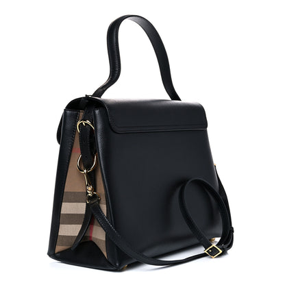 Burberry Derby Calfskin House Check Medium Camberley Black 3 of 10