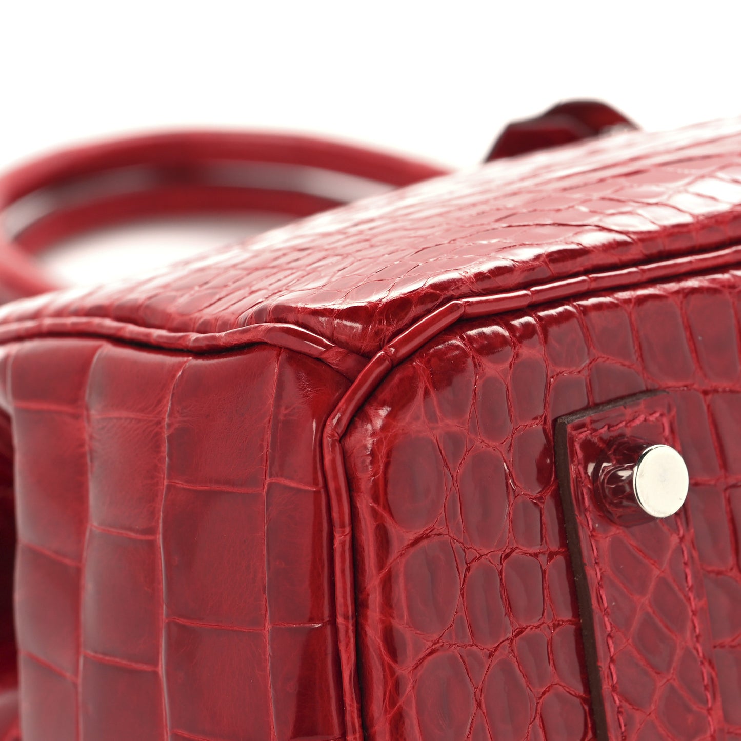 Shiny Porosus Crocodile Birkin 35 Braise