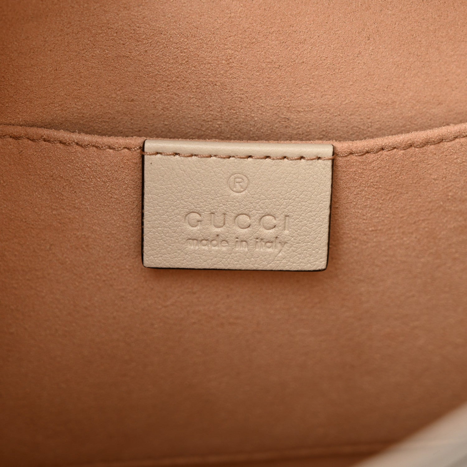 Gucci Wonka Grain Calfskin Small Diana Tote Bag Mystic White Cuir 6 of 13
